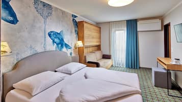 Comfort-værelse - balkon | Allergivenligt sengetøj, pengeskab på værelset, lydisolering