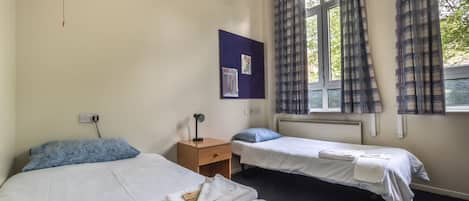 Eenvoudige Twin kamer, 2 eenpersoonsbedden | Kameruitzicht