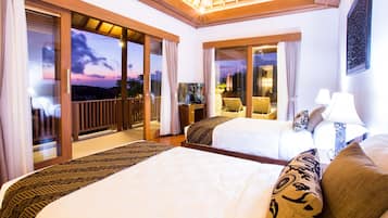 Ropa de cama de alta calidad y minibar