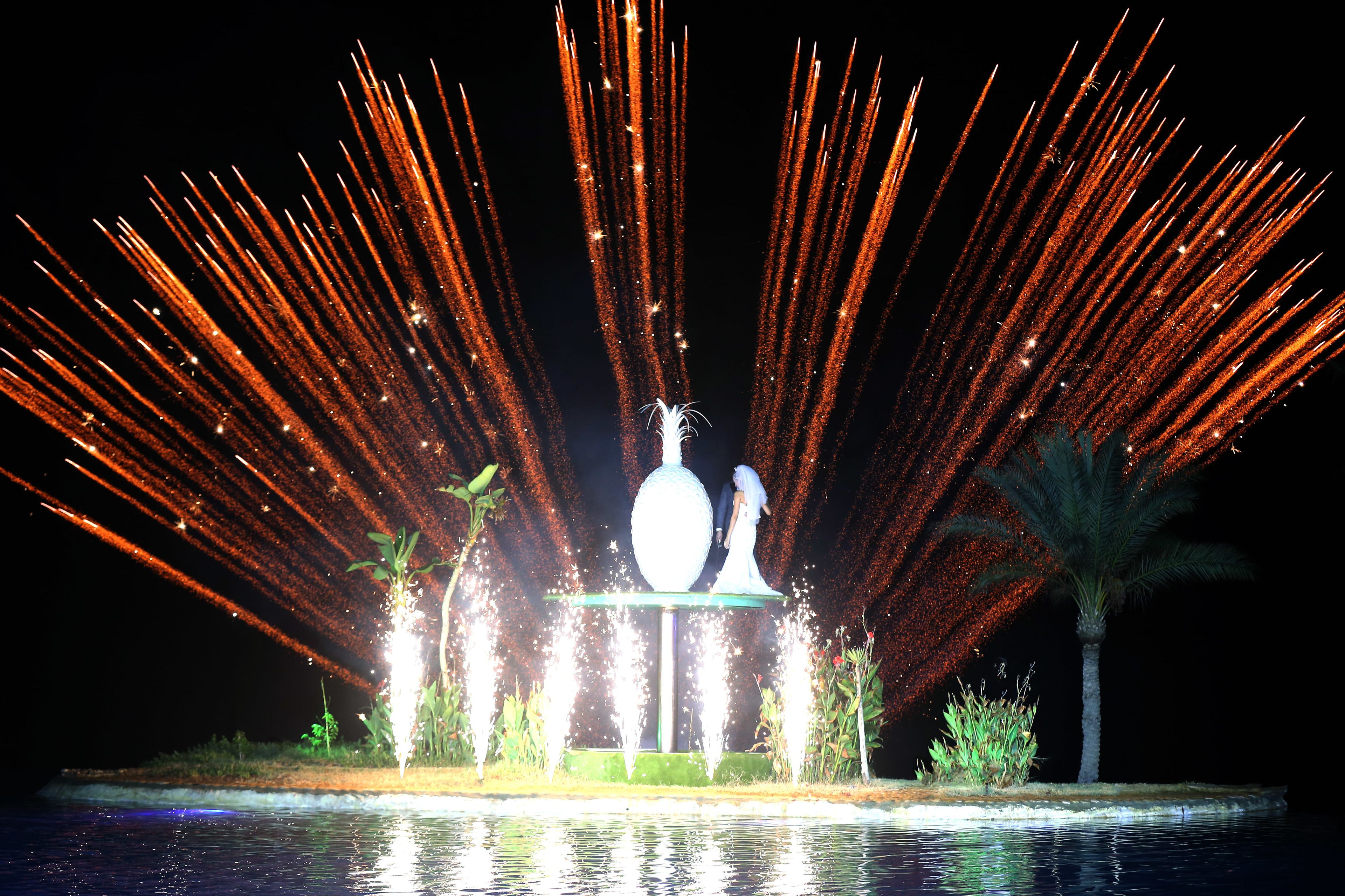 outdoor wedding area