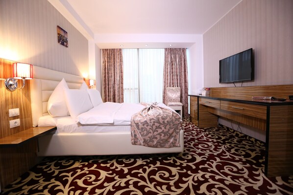 ห้องซูพีเรียดับเบิล | 1 ห้องนอน, เครื่องนอนระดับพรีเมียม, มินิบาร์, ตู้นิรภัยในห้องพัก