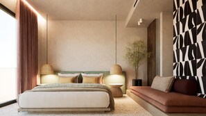 Junior Suite with Private Pool Side Sea View | 암막 커튼, 무료 WiFi, 침대 시트