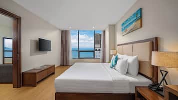 Apartamento júnior, vista para o mar | Sala de reunião