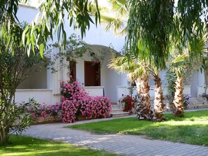 Superior-Doppelzimmer, Veranda, Gartenblick | Ausblick vom Zimmer