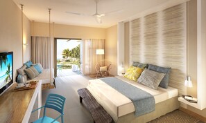 Deluxe Room | Minibar, in-room safe, desk, iron/ironing board - Anelia Resort & Spa (Flic-en-Flac)