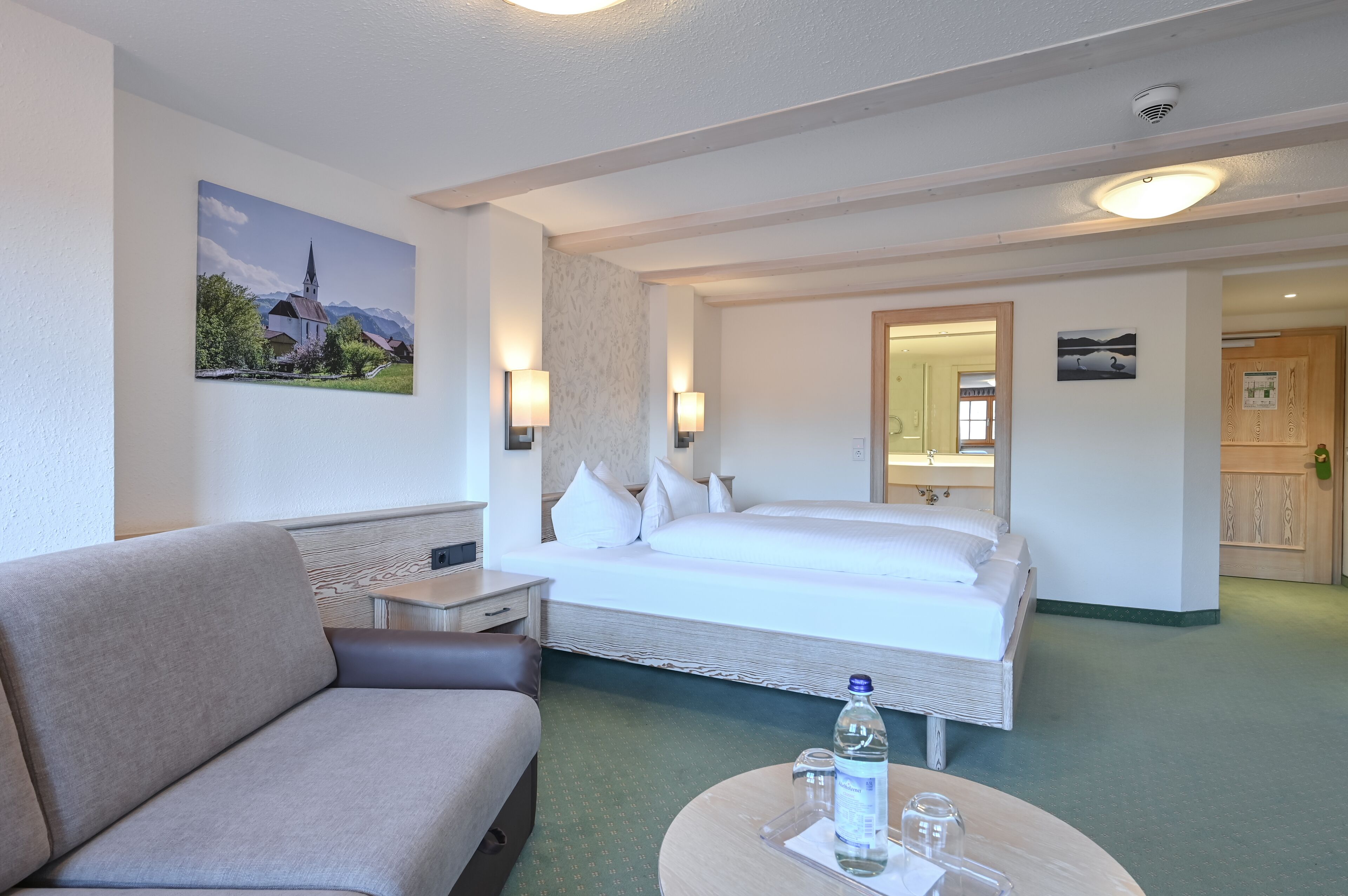 large double | living area | flat-screen tv