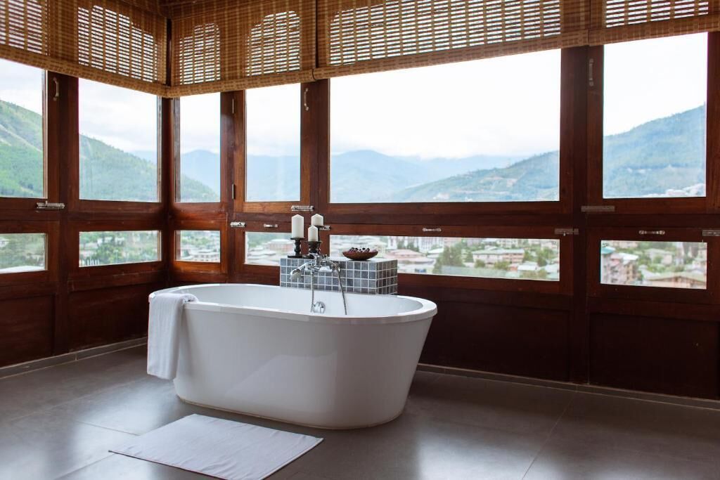 rainfall showerhead, free toiletries, hair dryer, bathrobes