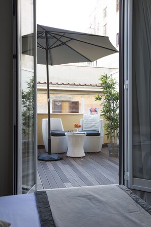 Chambre Double, terrasse | Vue de la chambre