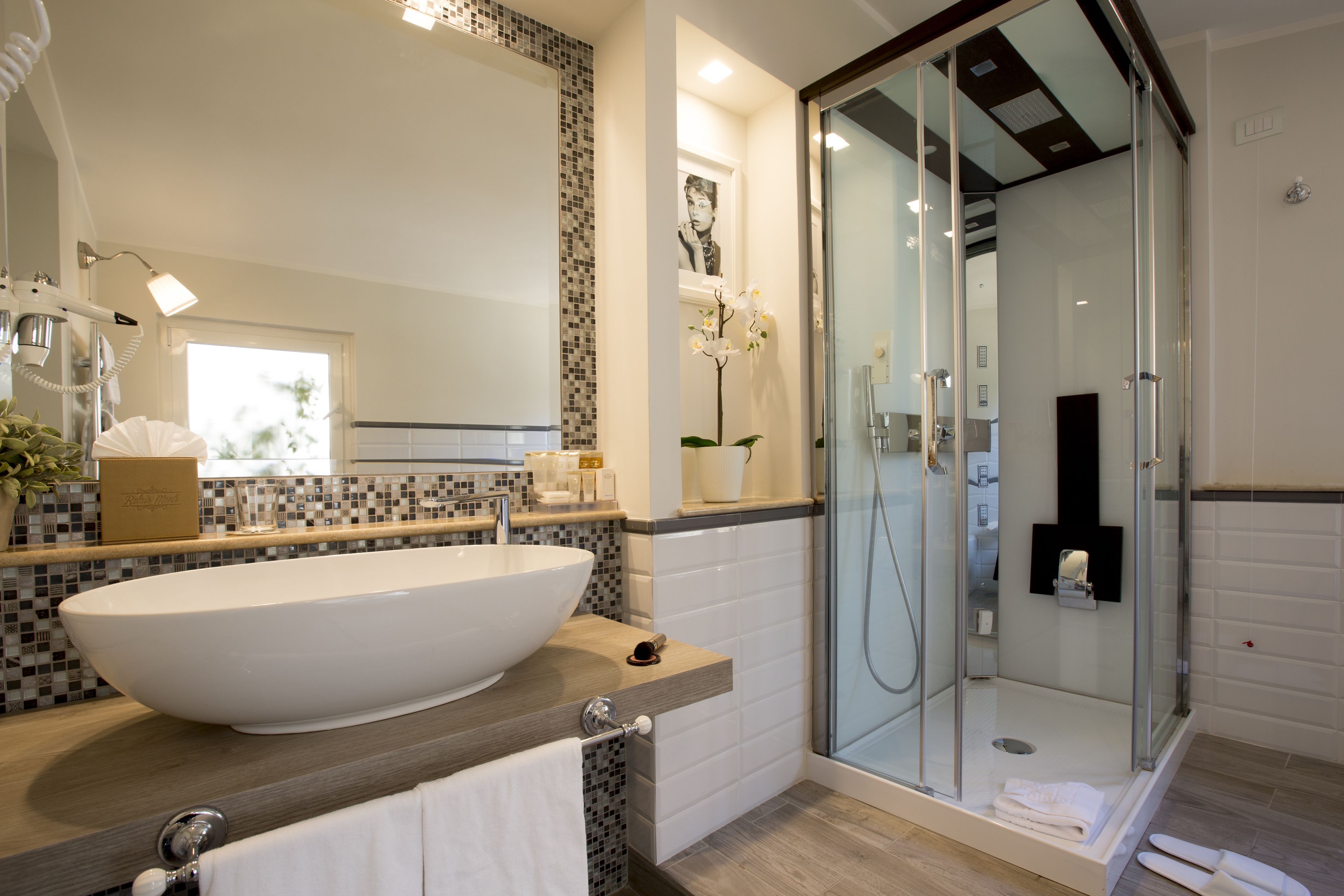 Doppelzimmer, Terrasse | Badezimmer | Kostenlose Toilettenartikel, Handtücher