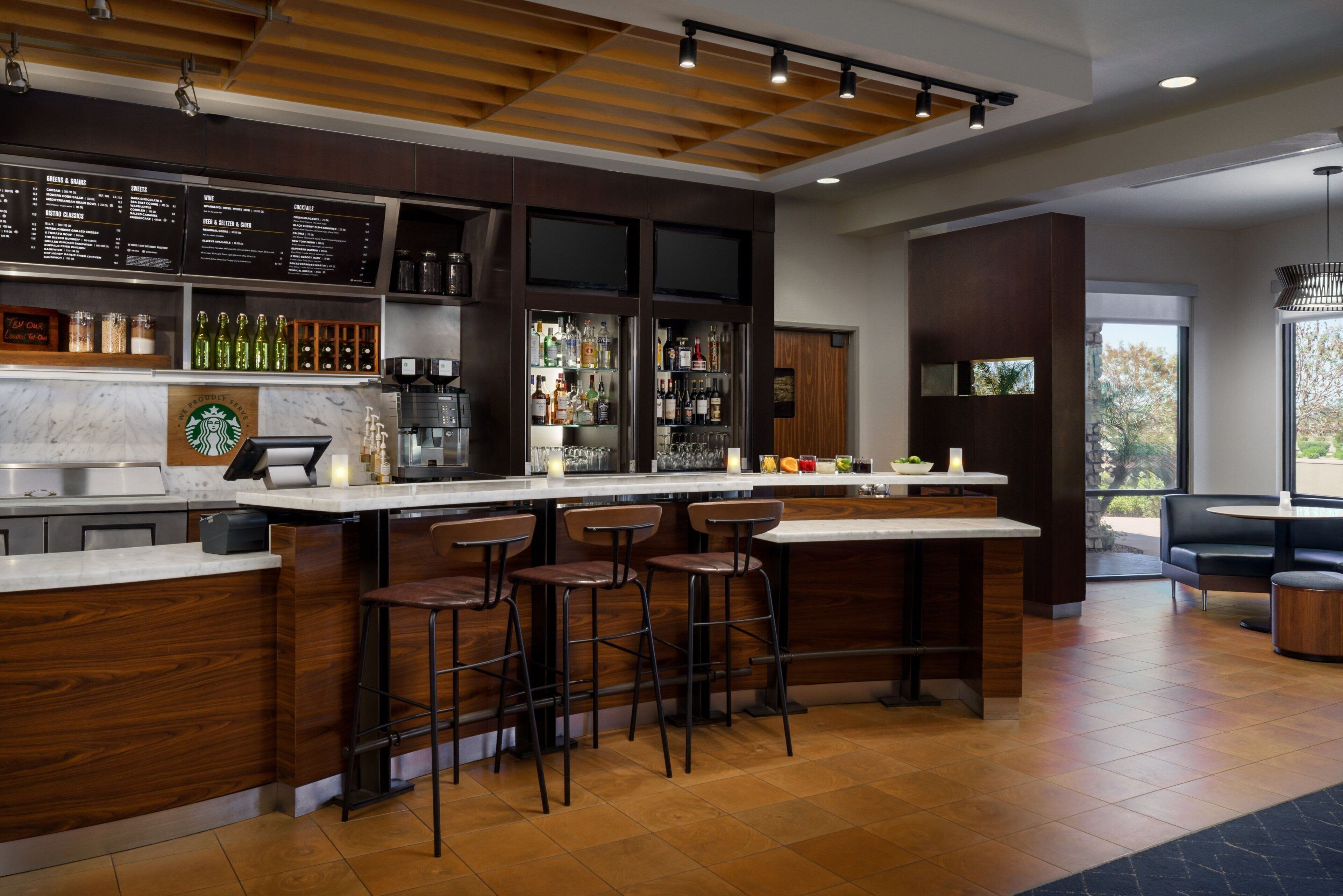 breakfast, lunch and dinner served