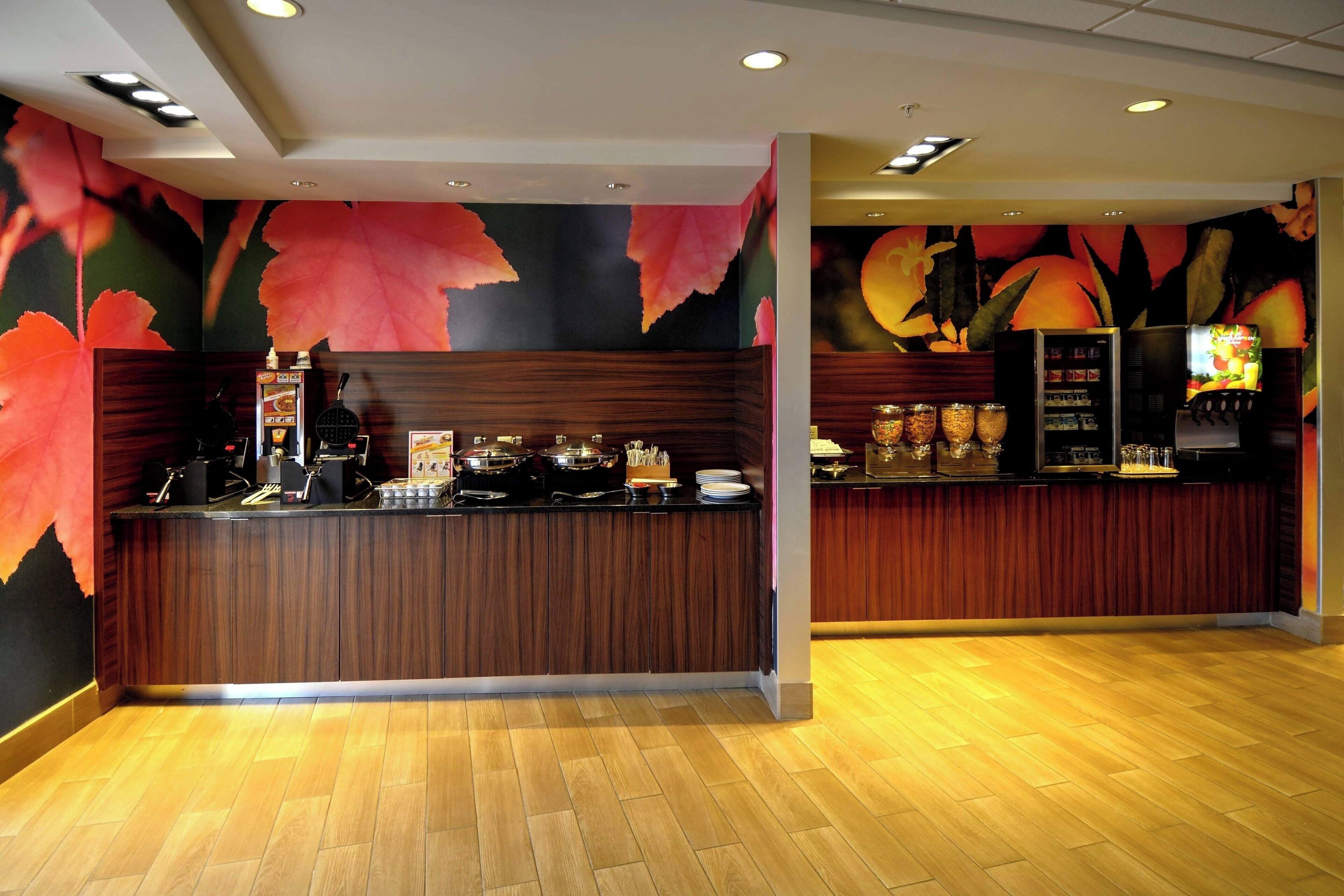 free daily self-service breakfast