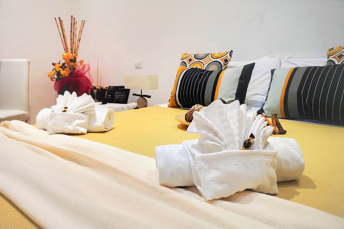 Superior Triple Room, Multiple Beds | Premium bedding, minibar, in-room safe, desk