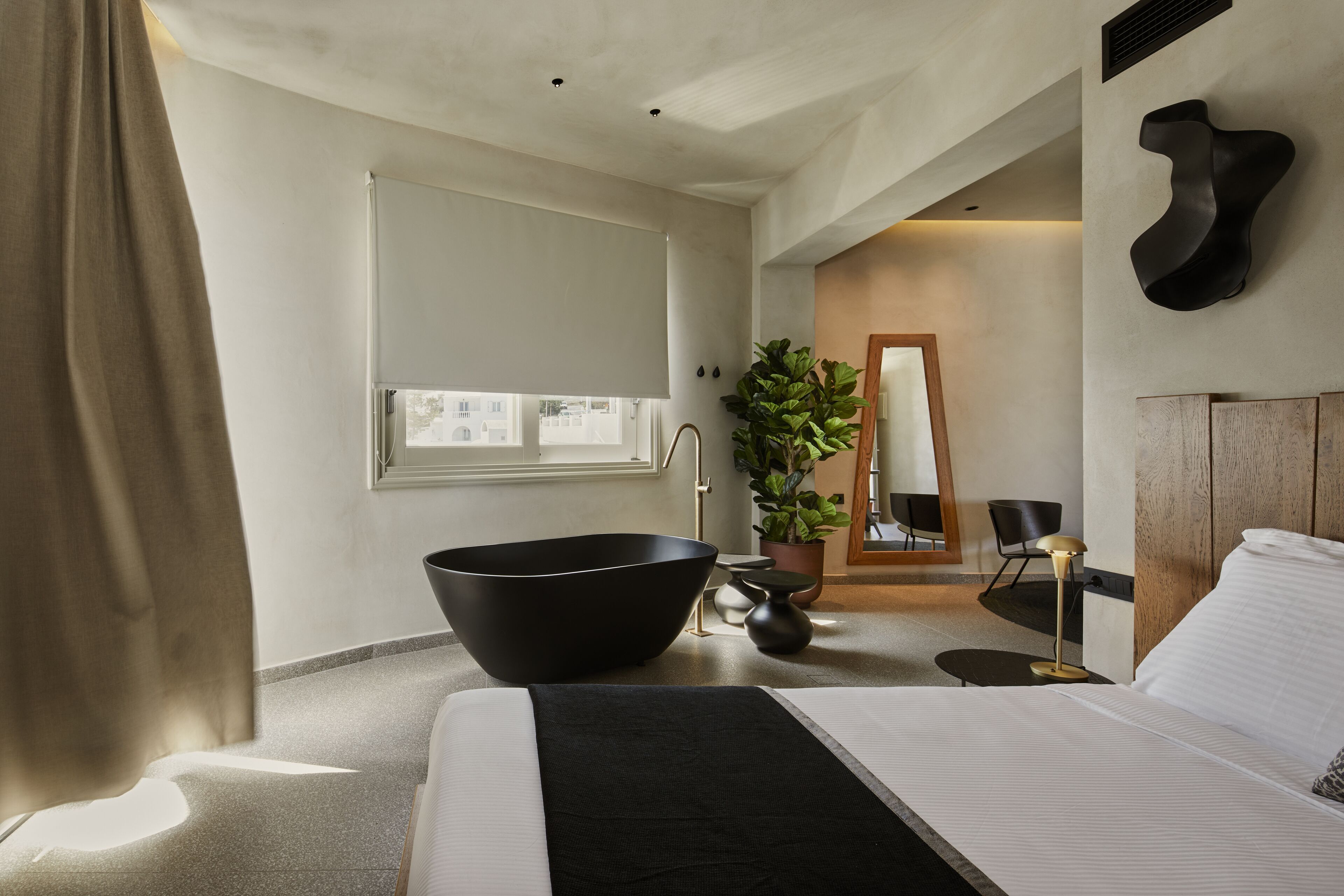 Grand Caldera View Suite with Hot Tub | Literie hypoallergénique, matelas mémoire de forme