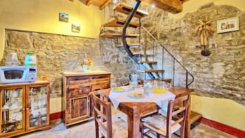 Panoramic Apartment, 1 Bedroom (Orietta 3) | Private kitchen | Fridge, microwave