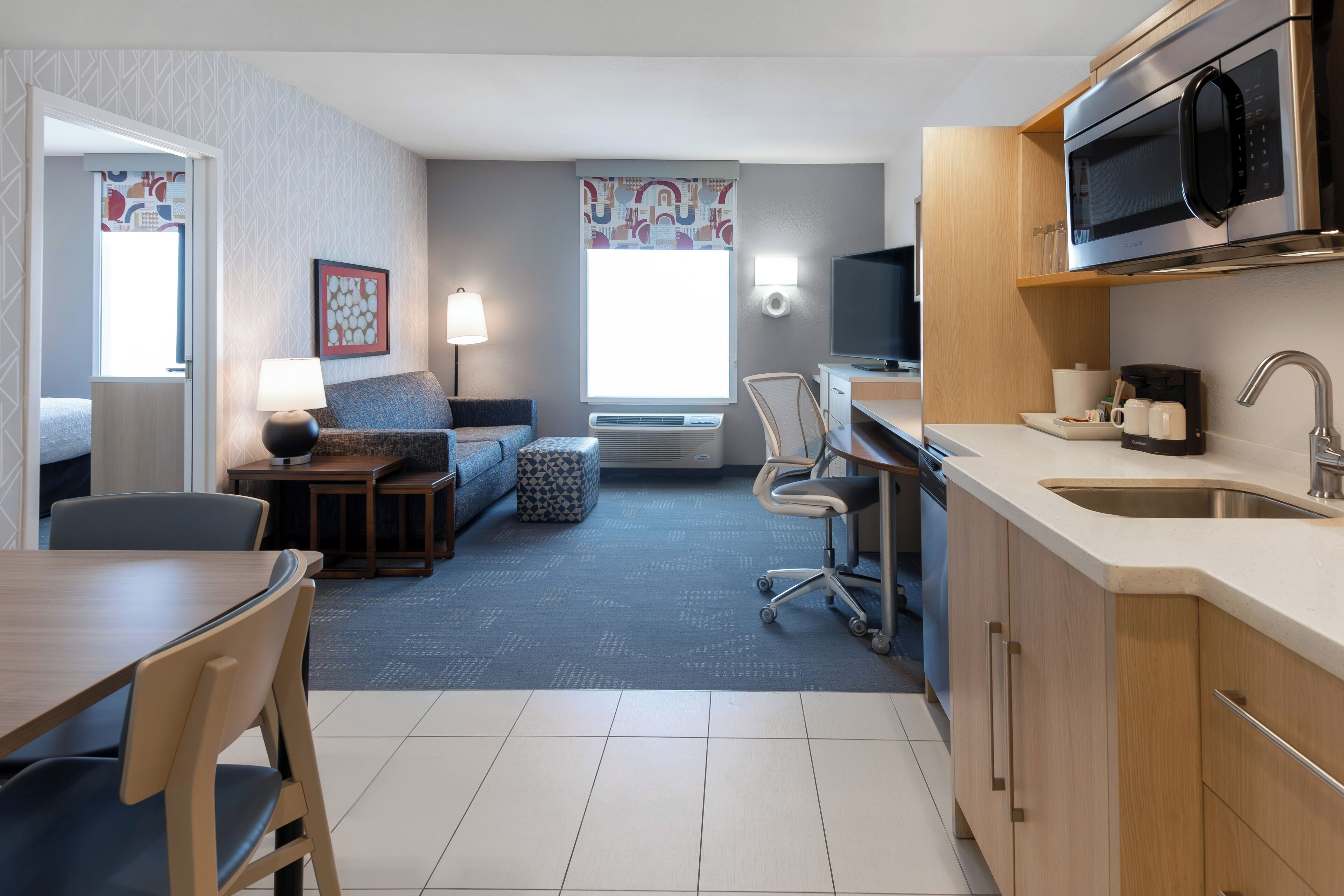 Suite, 1 King Bed with Sofa bed, Accessible, Non Smoking (One Bedroom, Kitchen) | Premium bedding, desk, laptop workspace, blackout drapes