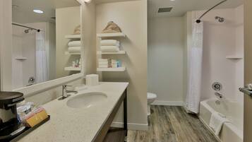 Free toiletries, hair dryer, towels