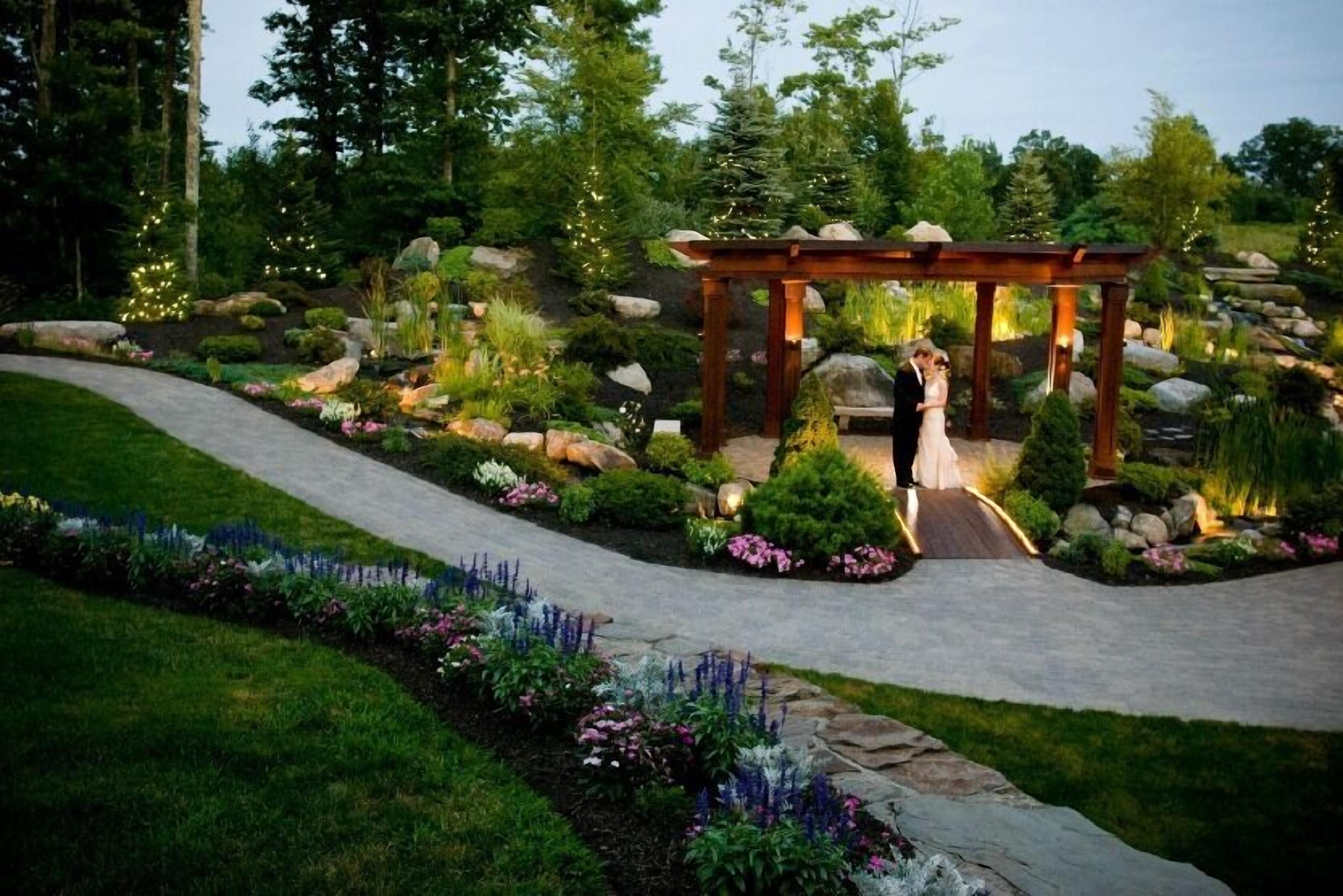 outdoor wedding area
