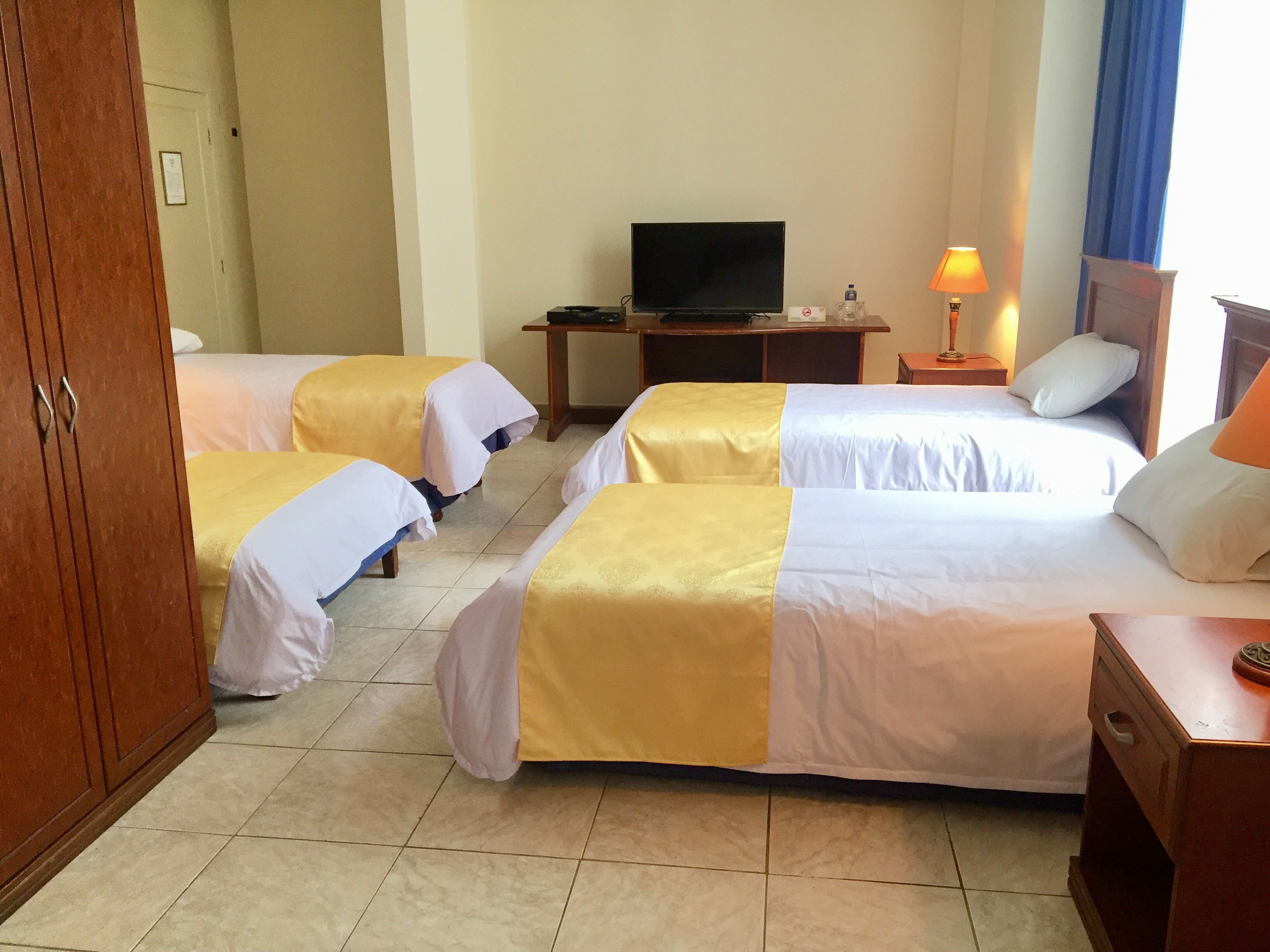 down duvets, desk, free wifi, bed sheets