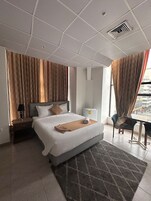 Down duvets, desk, free WiFi, bed sheets