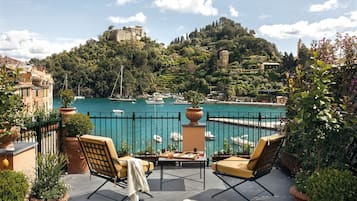 Suite, terrasse, vue mer (Ava Gardner) | Terrasse/Patio