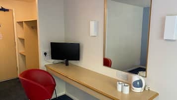 Desk, laptop workspace, iron/ironing board, free WiFi