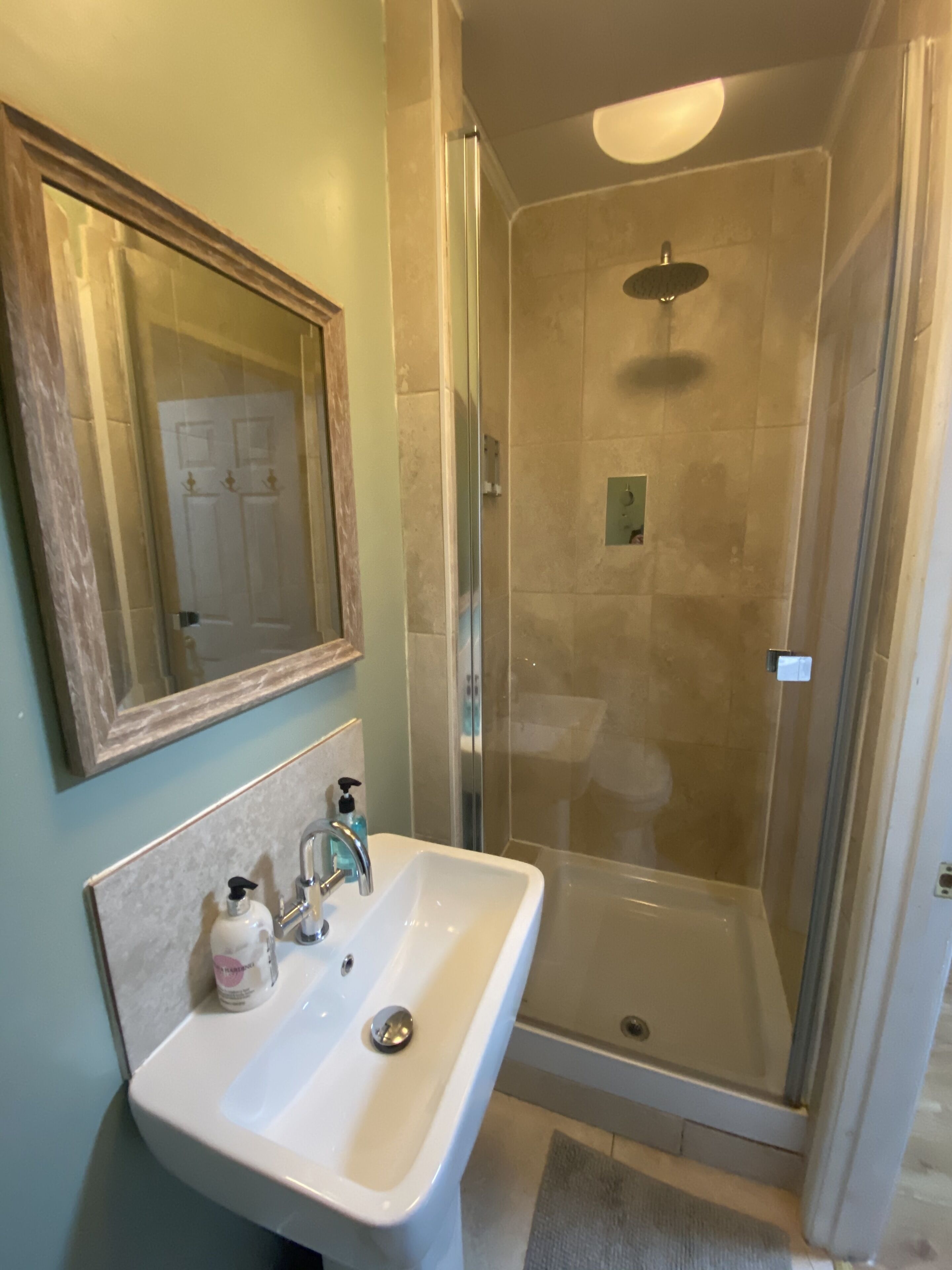 Double room with ensuite | Bathroom | Designer toiletries, hair dryer, towels, soap