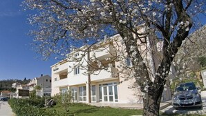 A two-story building with a garden in front. - Villa Molina (Zupa dubrovacka)