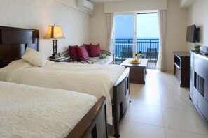 Triple Room, Non Smoking, Ocean View (For 3 people, 33sqm) | In-room safe, individually decorated, individually furnished, desk - Wisteria Condominium Resort (Motobu)