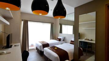 Superior studio, 1 queensize bed, niet-roken | Luxe beddengoed, een bureau, een laptopwerkplek