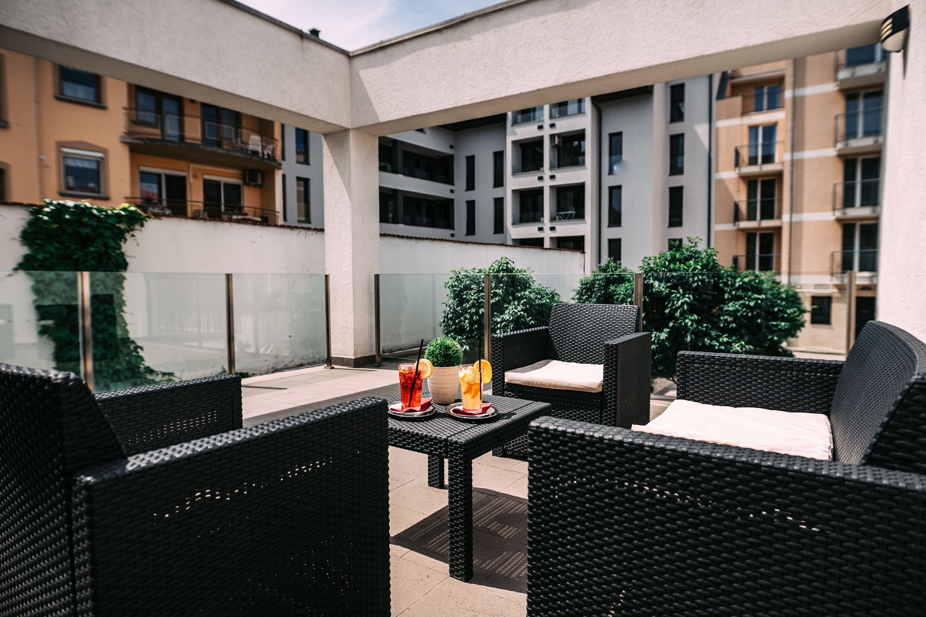 junior suite, balcony | courtyard view