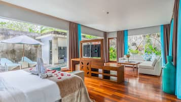 Spearmint - One Bedroom Pool Villa, King Bed | Garden view