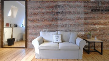 APPART N.Y. DUPLEX 4A | Sala de estar | TV de tela plana, DVD player