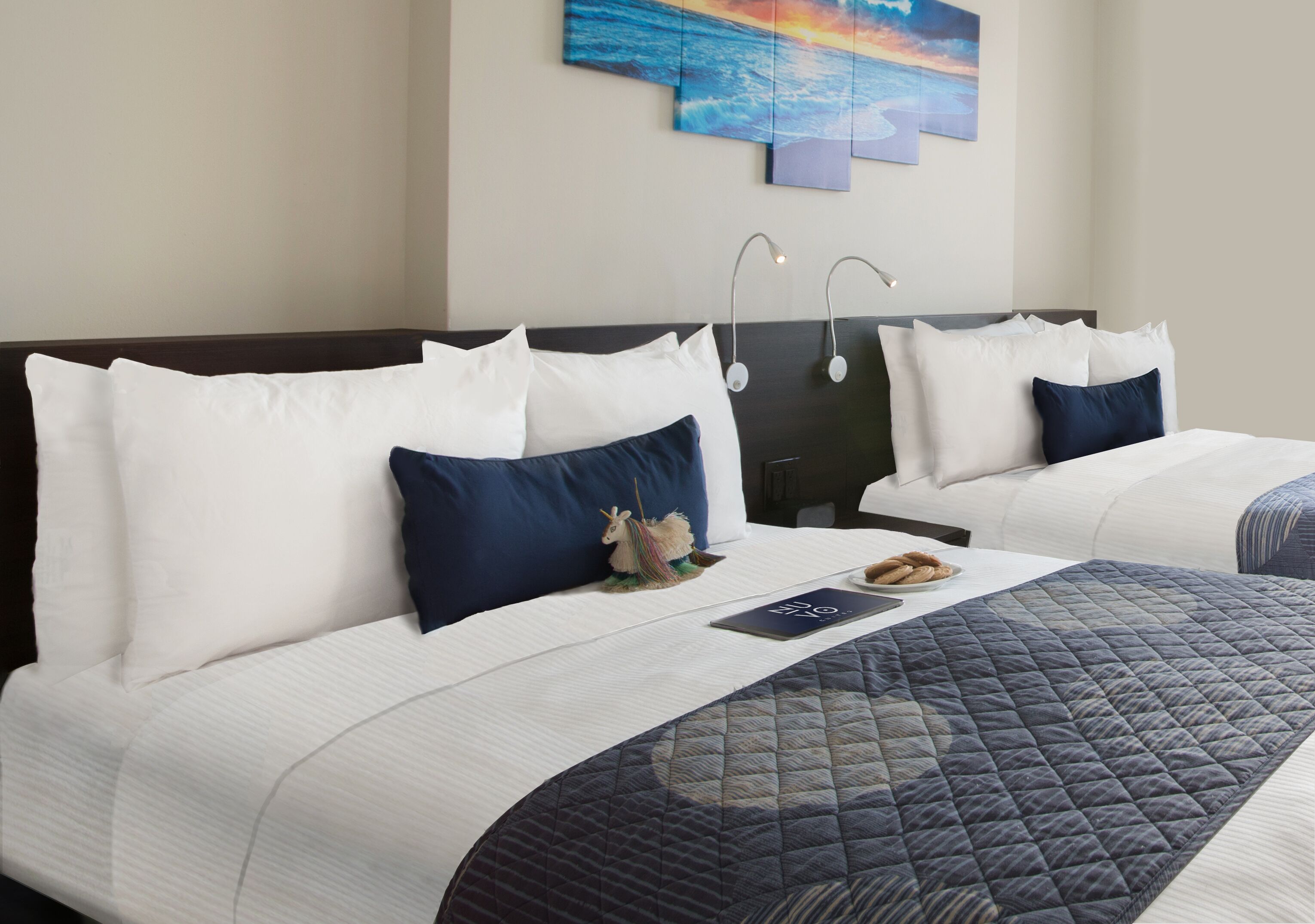 family suite, 2 double beds | 1 bedroom, premium bedding, in-room safe, desk