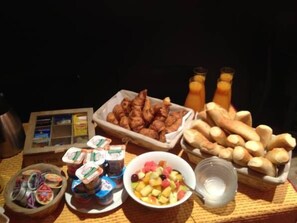 Daily buffet breakfast (EUR 8.50 per person)
