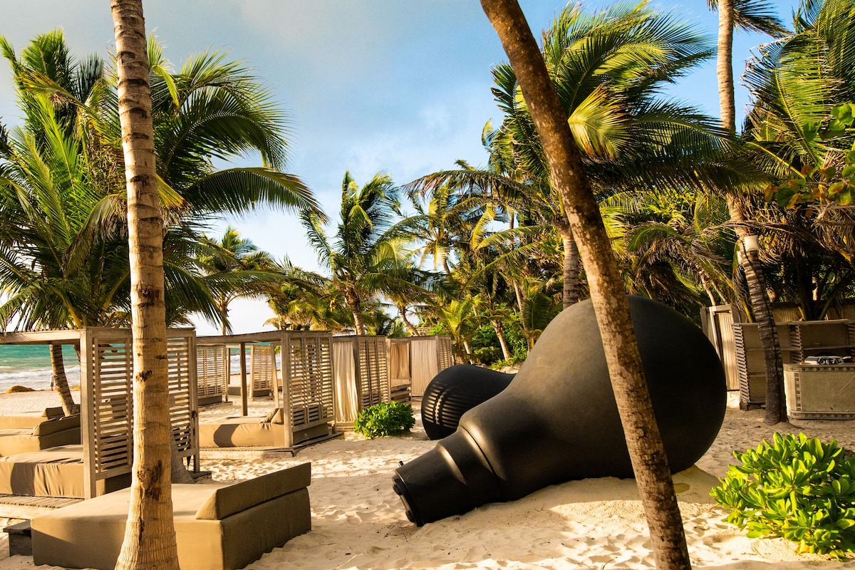 Casa Malca pool one of the best Tulum beach clubs or sun & fun