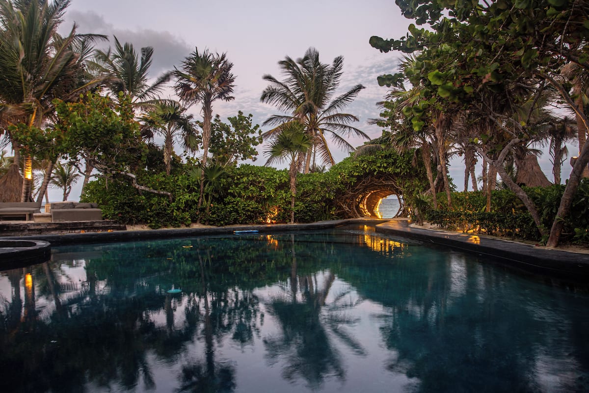 indoor pool, outdoor pool, free pool cabanas, lifeguards on site