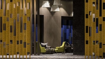 Lobby lounge, garden views, open daily