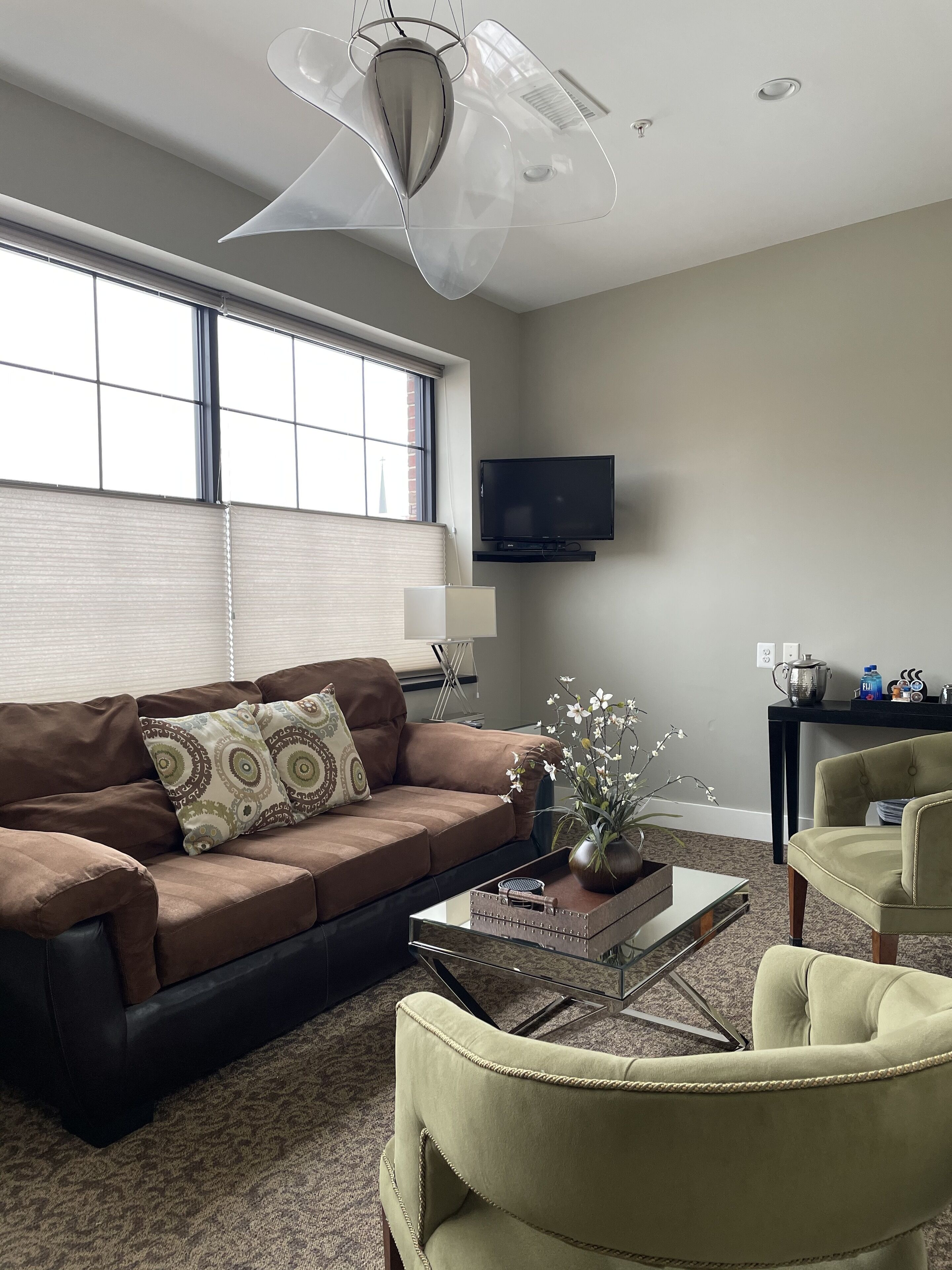 luxury suite | living area | tv