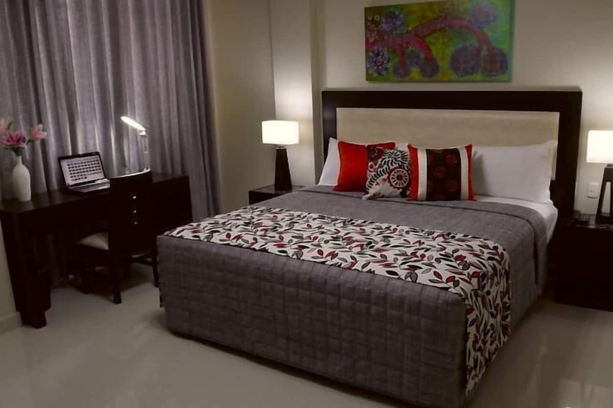 Minibar, in-room safe, desk, blackout curtains