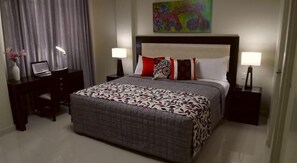 Minibar, in-room safe, desk, blackout curtains