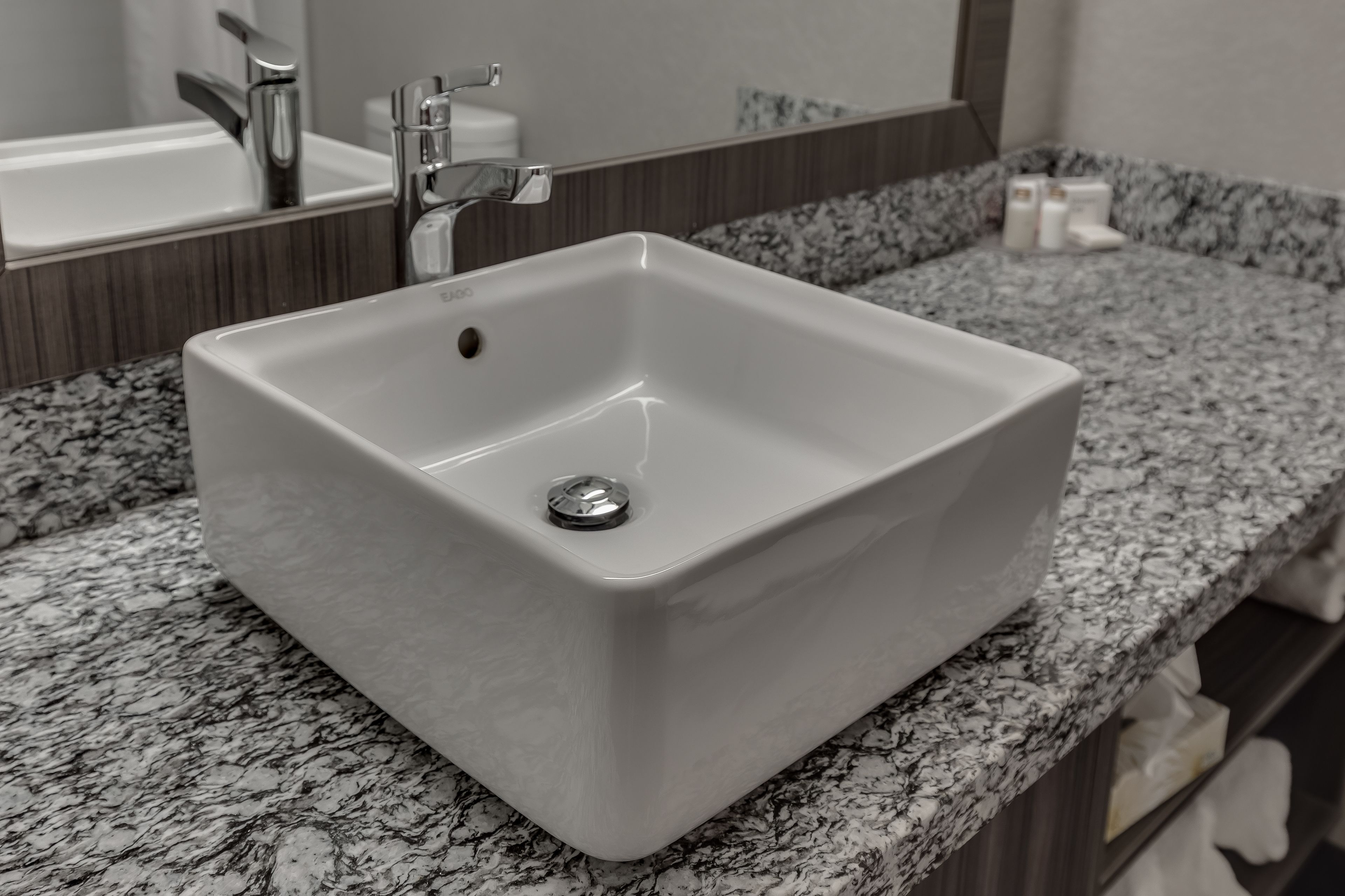 business room, 1 king bed | bathroom sink