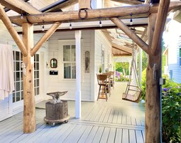 Outdoor wedding area