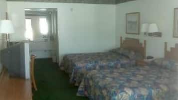 Room, 2 Queen Beds | Desk, iron/ironing board, free WiFi