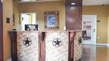 Check-in/check-out kiosk