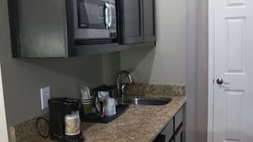 Microwave, coffee/tea maker