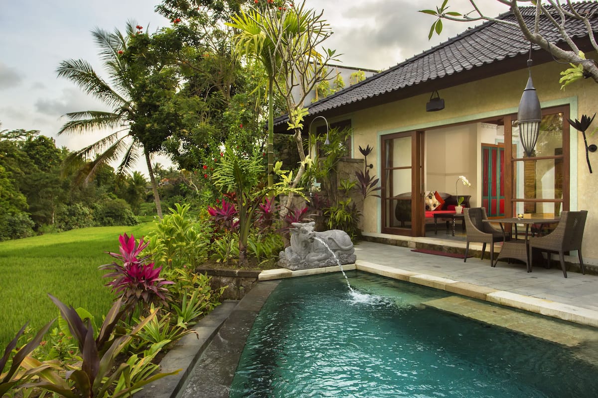 One Bedroom Pool Villa (Rice Field View) | 1 bedroom, free minibar items, in-room safe, desk