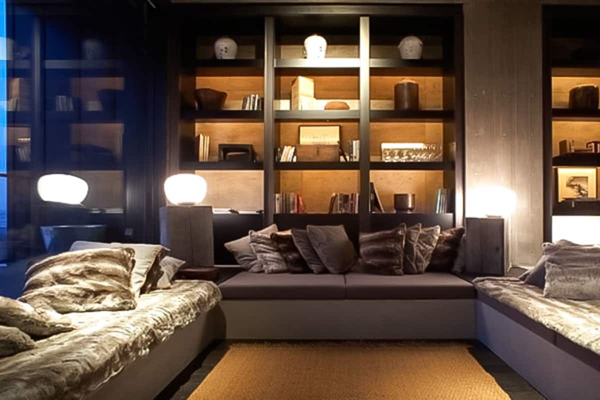 Luxury Suite, 2 Bedrooms | Living area | 43-inch flat-screen TV with satellite channels, TV, fireplace