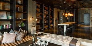 Luxury Suite, 5 Bedrooms | Living area | 43-inch flat-screen TV with satellite channels, TV, fireplace - Suiboku (Kutchan)