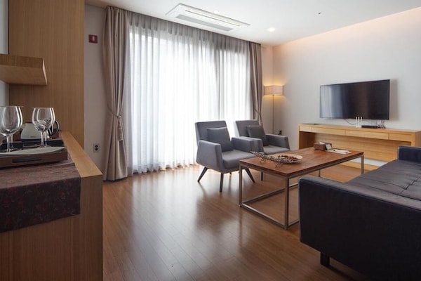 50-inch LED TV with cable channels, TV