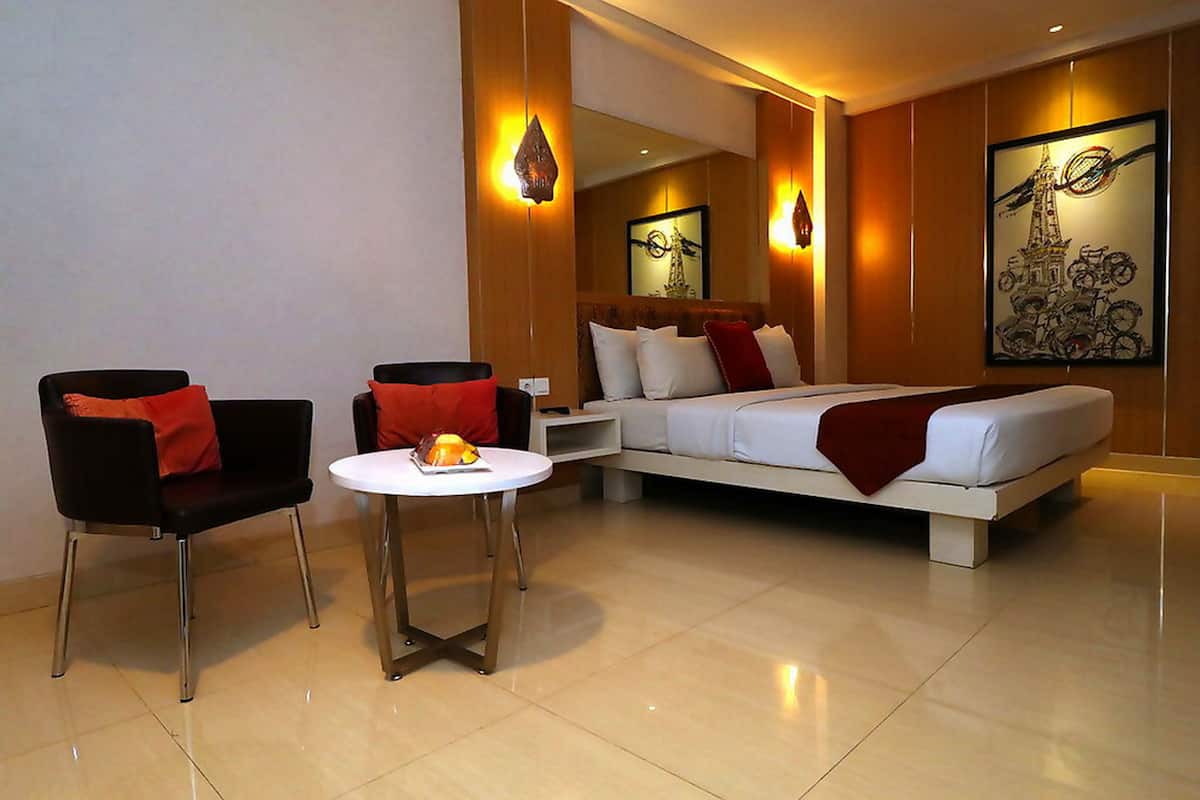 1 habitación y ropa de cama de alta calidad